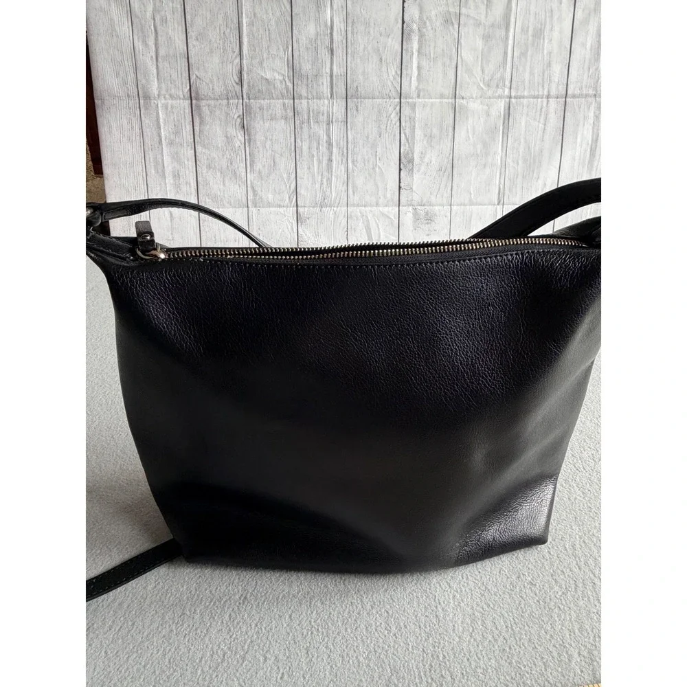 Kate Spade New York Black Pebbled Leather Crossbody Bag Gold Hardware - Picture 8 of 10